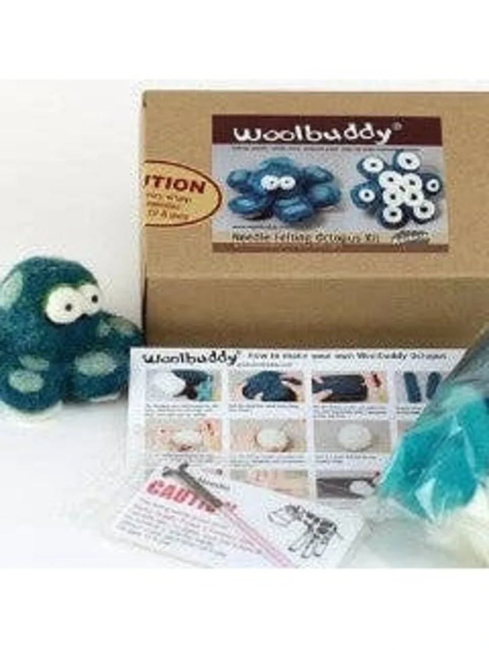 Woolbuddy - Needle Felting Octopus Kit